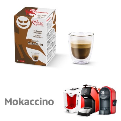 Mokaccino Capsule Italian Coffee Compatibili Lavazza A Modo Mio